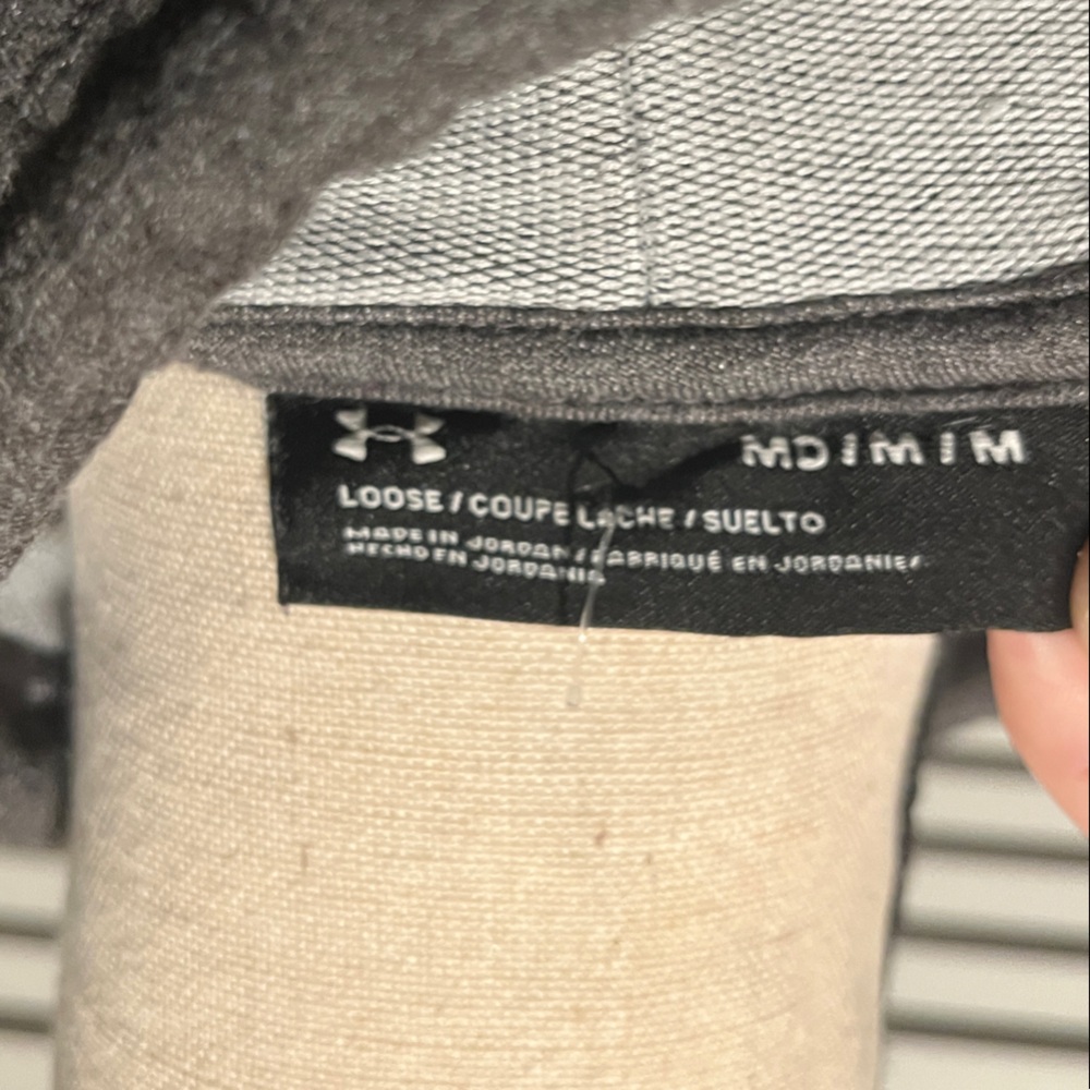 Under Armour Charcoal Sweatshirt with Aqua Accents - Picture 6 of 6